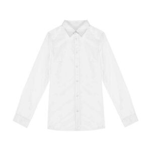 Native Spirit Womens/Ladies Washed Long-Sleeved Shirt / White